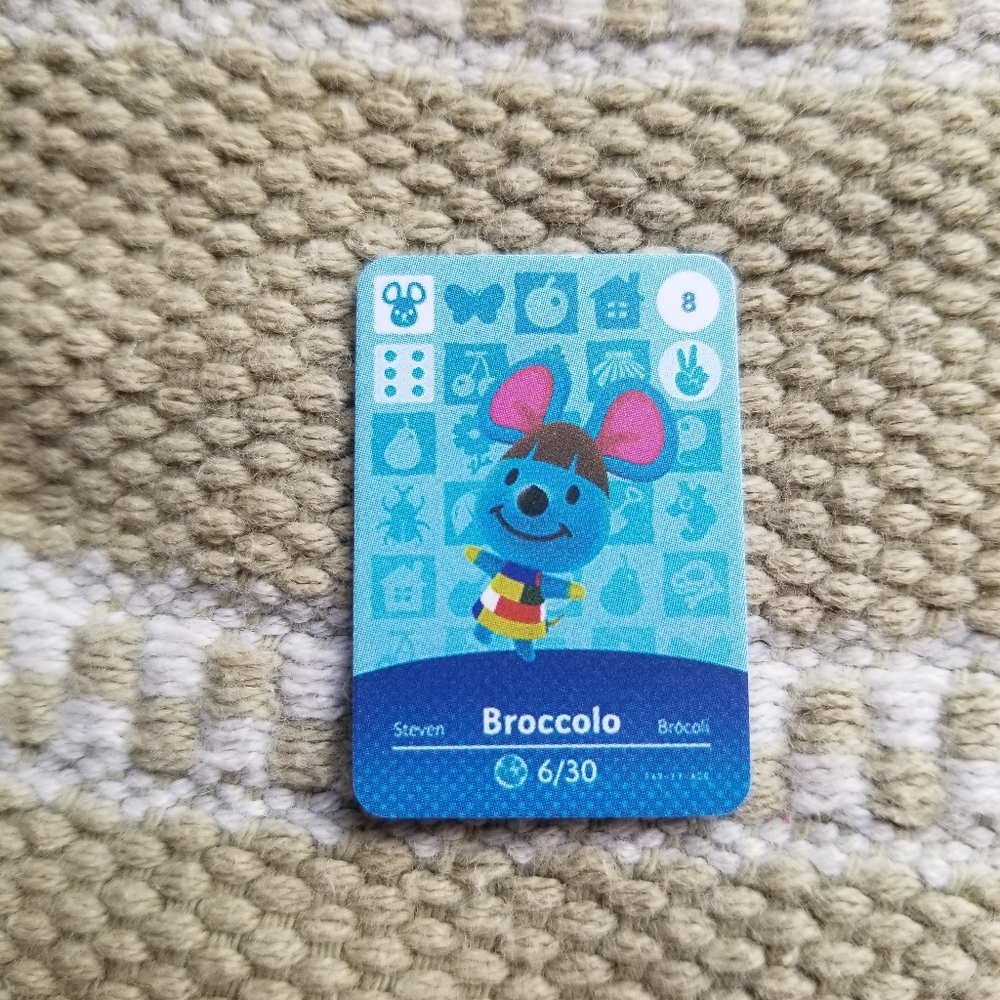 Animal crossing Amiibo Card Broccolo